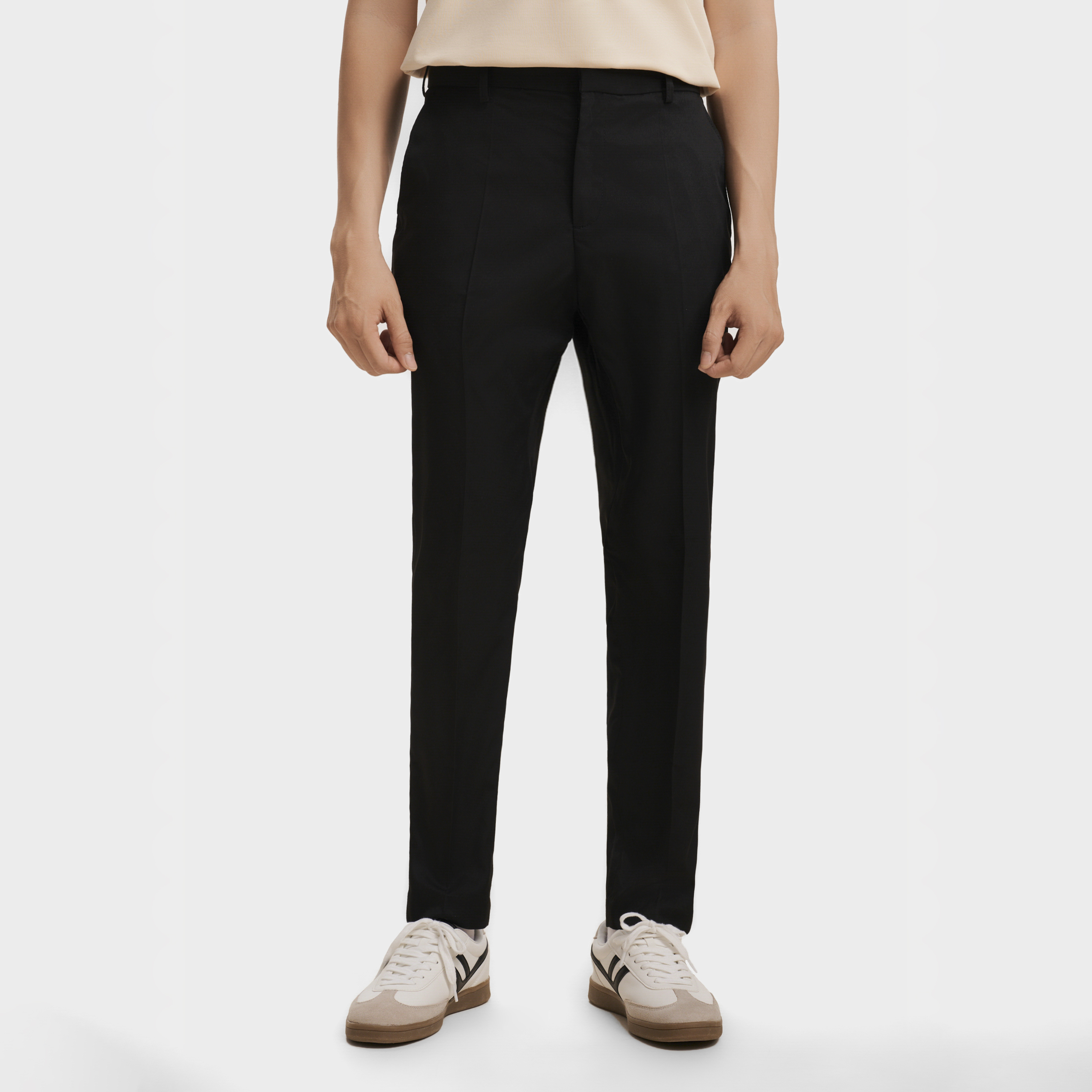 Quần Jean nam SAQJ23 Basic SlimFit Black chất co giản dễ dàng vận động