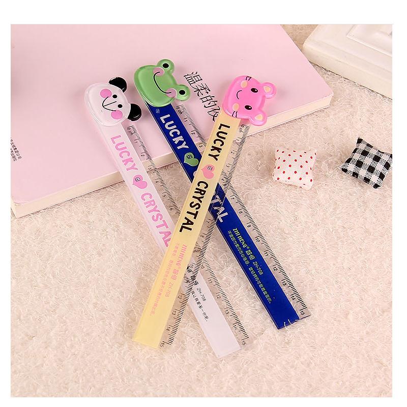 COMBO 3 CÂY THƯỚC KẺ 15CM NHIỀU HÌNH CUTE