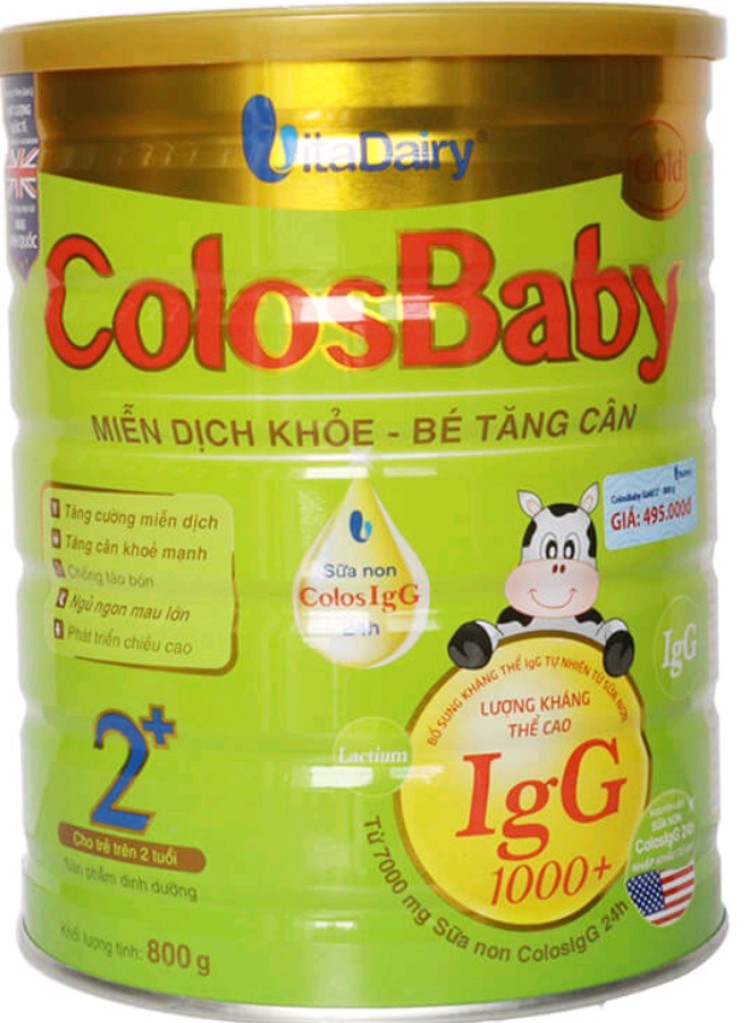 [Có mã QR tích xu] Sữa bột ColosBaby Gold 2+  800g ( Date 2026)