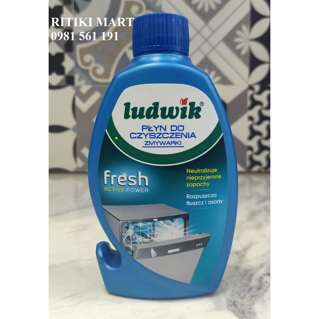 [Mới nhất] Dung dịch vệ sinh máy rửa bát hiệu Ludwik chai 250ml [ rẻ vô địch]