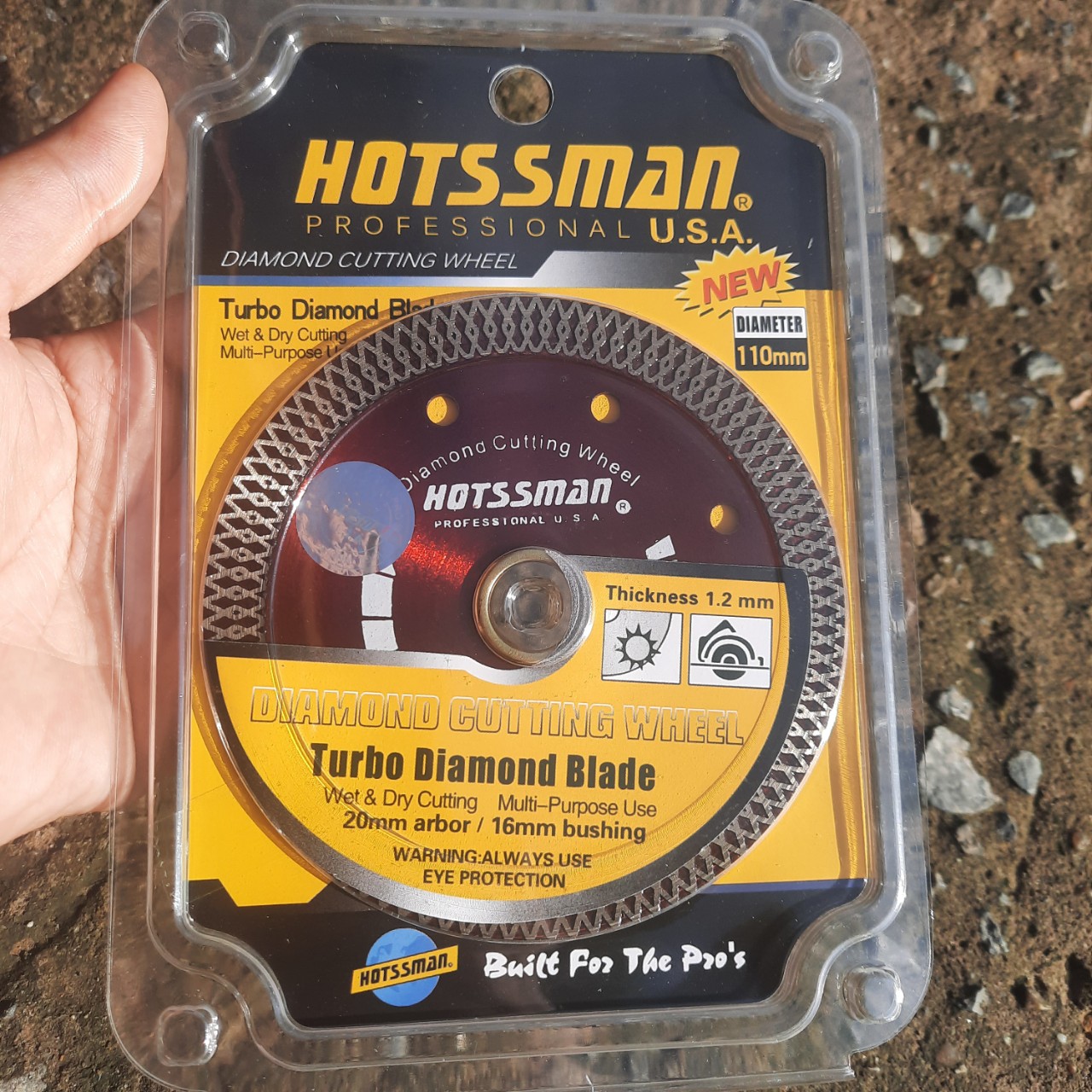 Lưỡi cắt gạch đa năng, lưỡi cưa đá HOTSS  MAN phi 110mm ( 1 CÁI)
