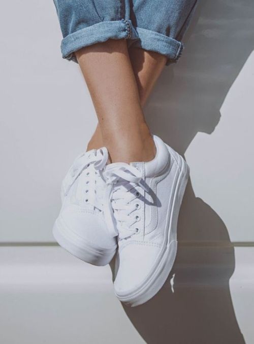 [FULL BOX] Giày thể thao sneaker Vans Old Skool Classic Black/White - Trắng/Đen