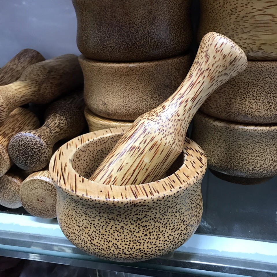 Bộ Cối Chày Gỗ Dừa Cho Món Ăn Thơm Ngon