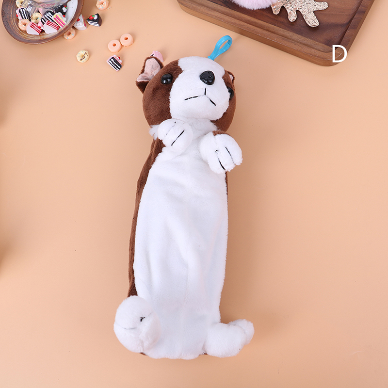 wanglianzhon Cartoon Plush Pencil Case Plush Dog Pencil Bags For Kids Stationery Pencil Box