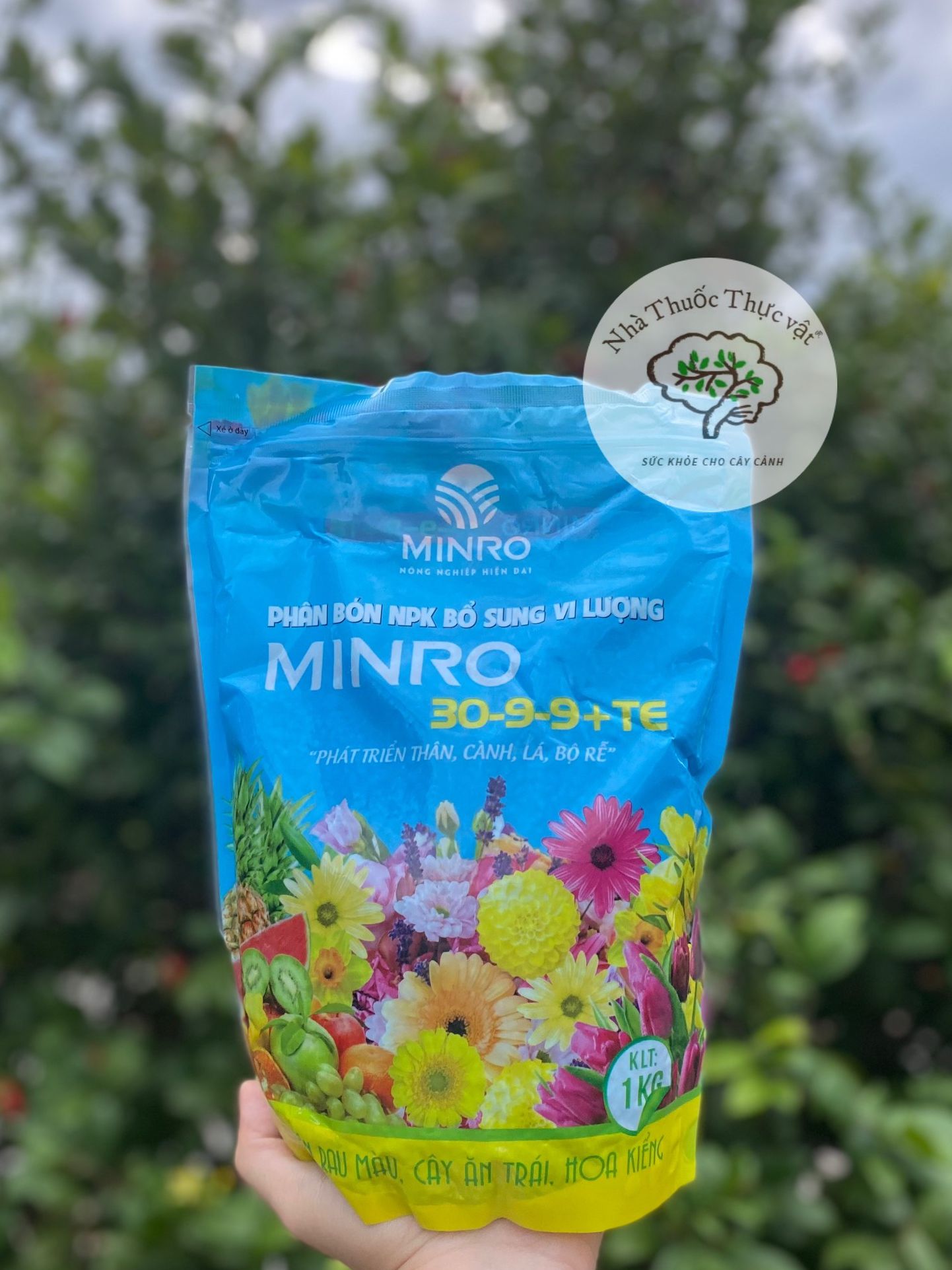PHÂN BÓN VÔ CƠ NPK MINRO 30-9-9 gói 1kg