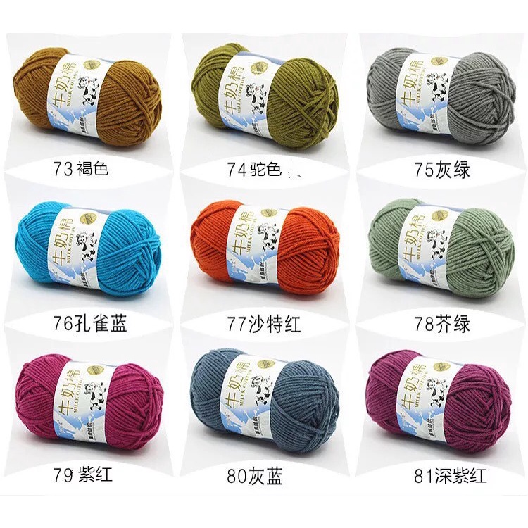 Len milk bò 50g Thaoqueen 92 màu