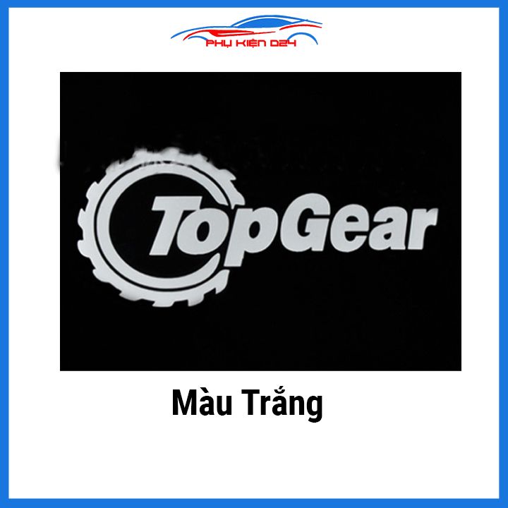 Nhãn dán xe TopGear thể thao trang trí ô tô