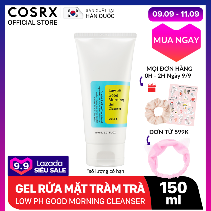 Gel Rửa Mặt Tràm Trà COSRX Low pH Good Morning Gel Cleanser 150ml giá rẻ