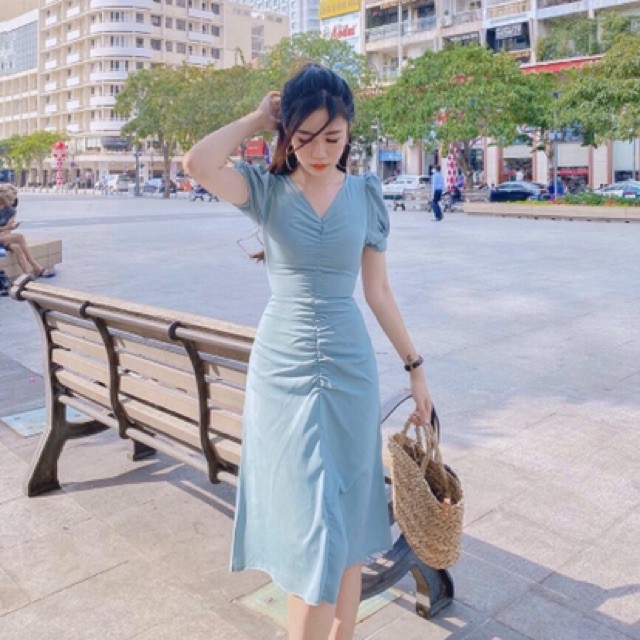 Đầm nhúng eo 3 màu