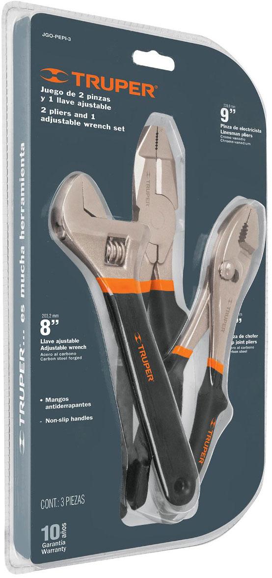 Bộ kềm 3 chi tiết Truper - 18216
