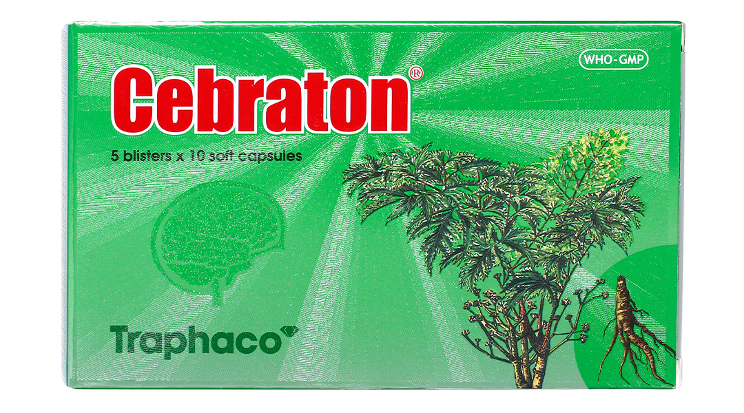 Cebraton Hỗ trợ phòng suy giảm trí nhớ (5 vỉ x 10 viên)