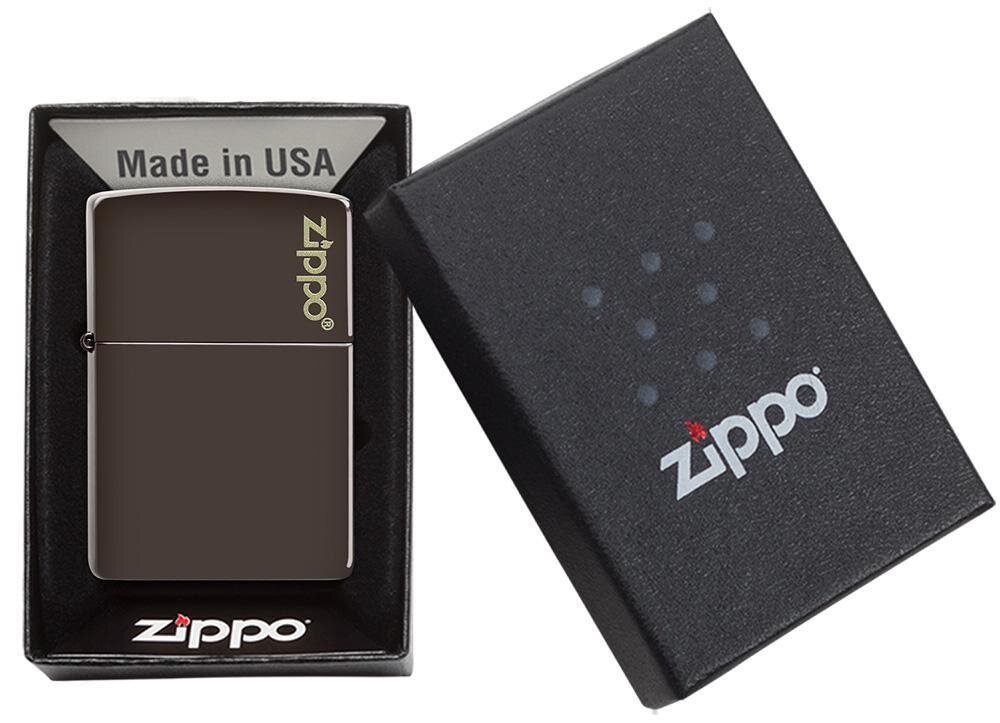 Zippo brown zippo logo 49180zl