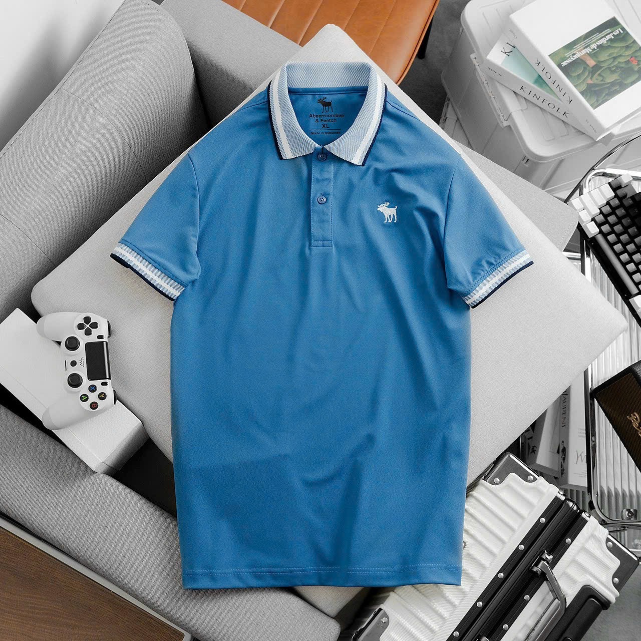 Áo Thun Nam Polo Vải Cá Sấu PoLy 4 Co Giãn 4 Chiều