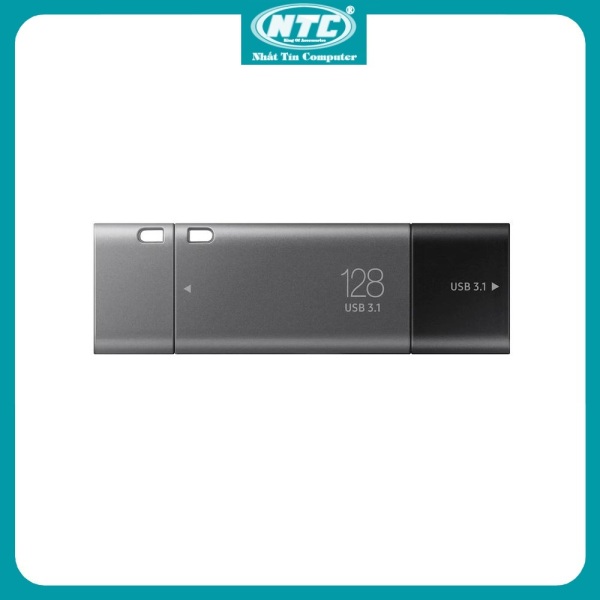 USB OTG Samsung 128GB Flash Drive DUO Plus cổng USB 3.1 và Type-C 400MB/s (Xám) - Nhất Tín Computer