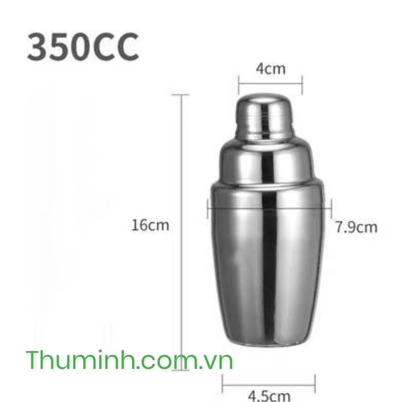 Bình Lắc Shaker Pha Chế 100% Inox (350ml-550ml-750ml)