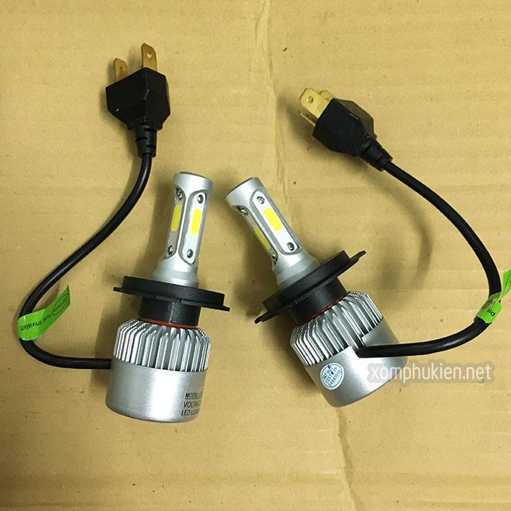Đèn pha led C6 3 tim H4 Loại 1 Siêu Sáng ( GIÁ 1 BÓNG )