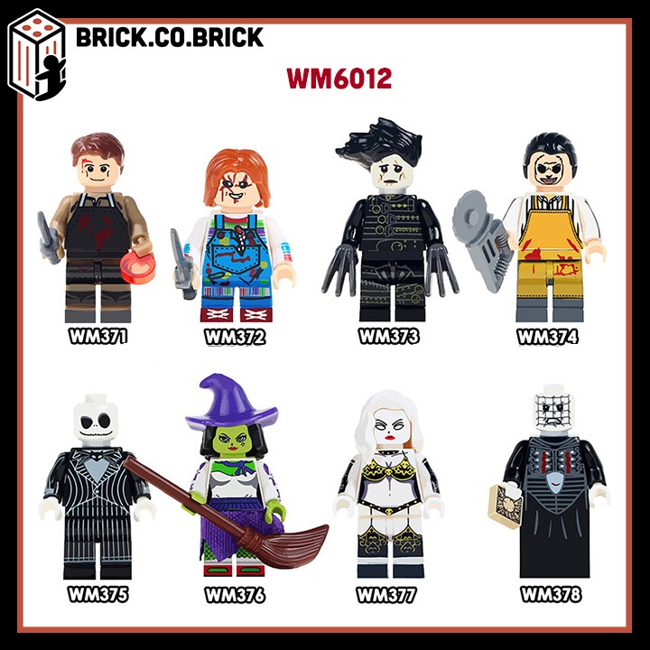 WM6012 - Xếp Hình Minifigure Nhân Vật Trong Phim Kinh Dị : Horror Series Minifigs - Đồ Chơi Lắp Ghép Sáng Tạo