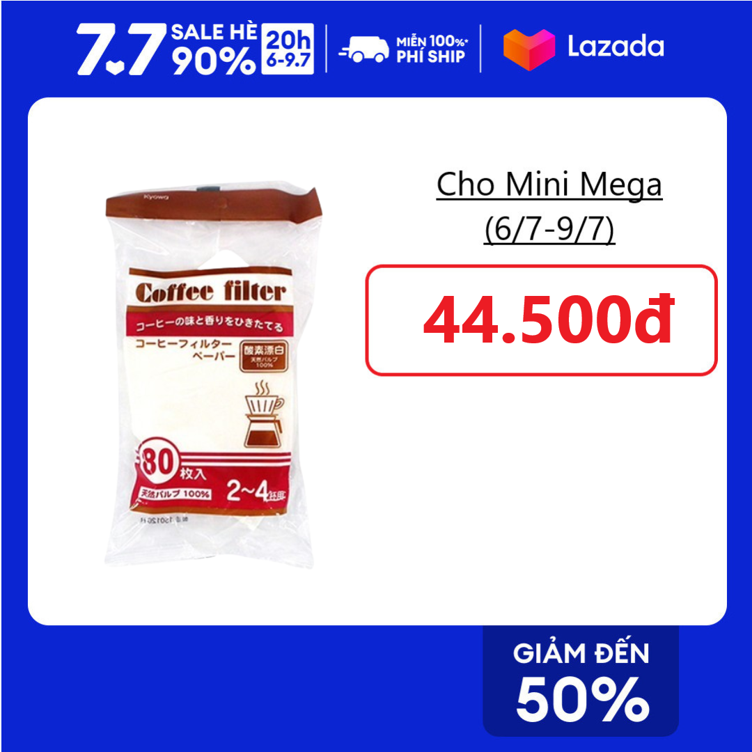 Set 80 túi giấy lọc trà, cà phê size L nội địa Nhật Bản