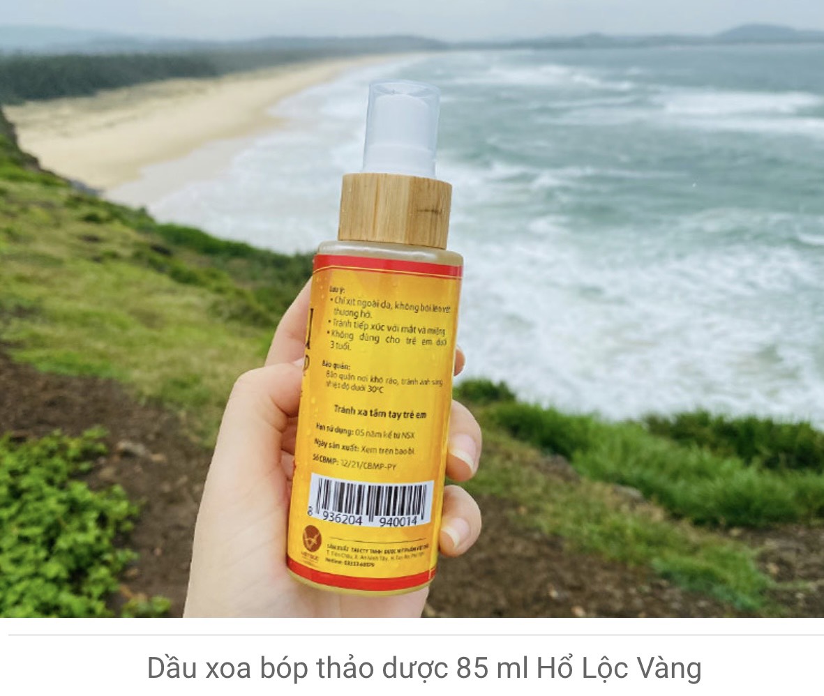 Dầu xoa bóp thảo dược (85 ml hổ lộc vàng)