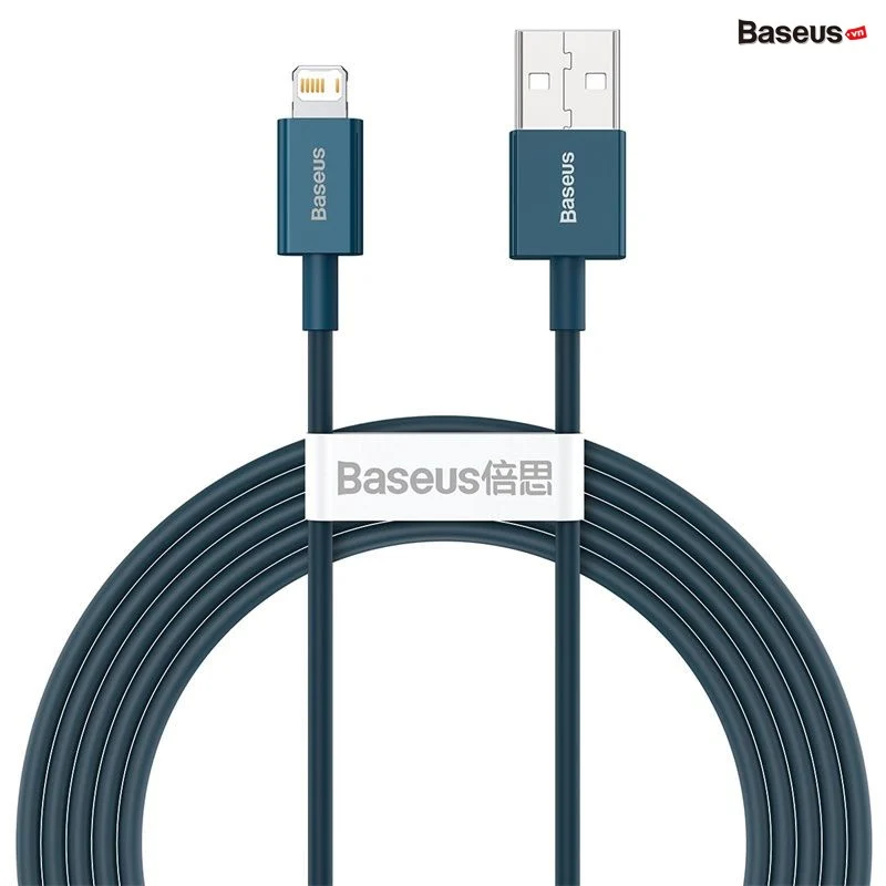 Cáp sạc nhanh lightning Baseus Superior Series Fast Charging Data Cable USB cho iPhone/ iPad 1M (2.4A, 480Mbps, Fast charge, ABS/ TPE Cable)