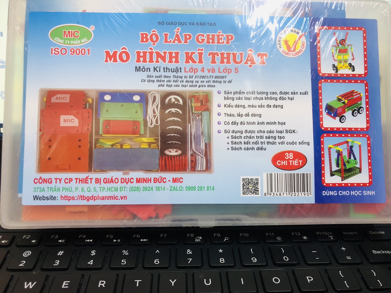 Bộ lắp ghép kĩ thuật lớp 4 và lớp 5 mẫu mới - mic