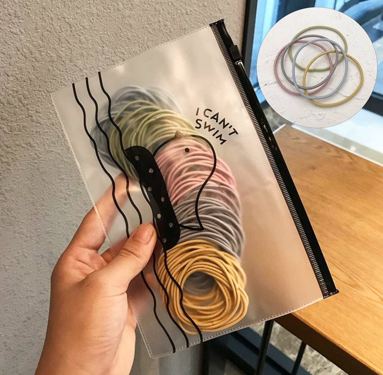 Set 100 chun buộc tóc trơn nhiều màu