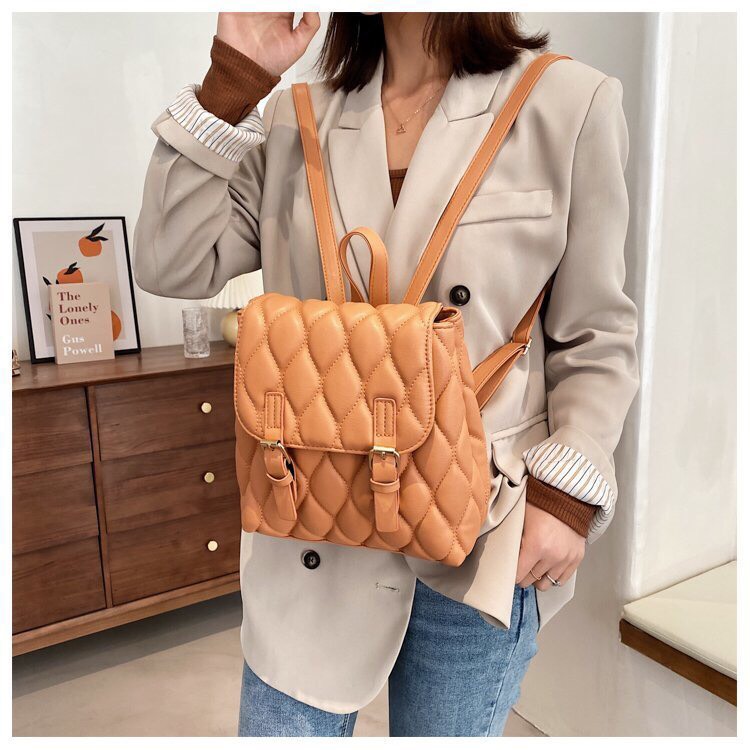 Balo Nữ Balo loại lớn Thời Trang Da Mềm trần trám Nhiều Ngăn Tiện Dụng đi học đi du lịch đi làm - G9_SHOP M66