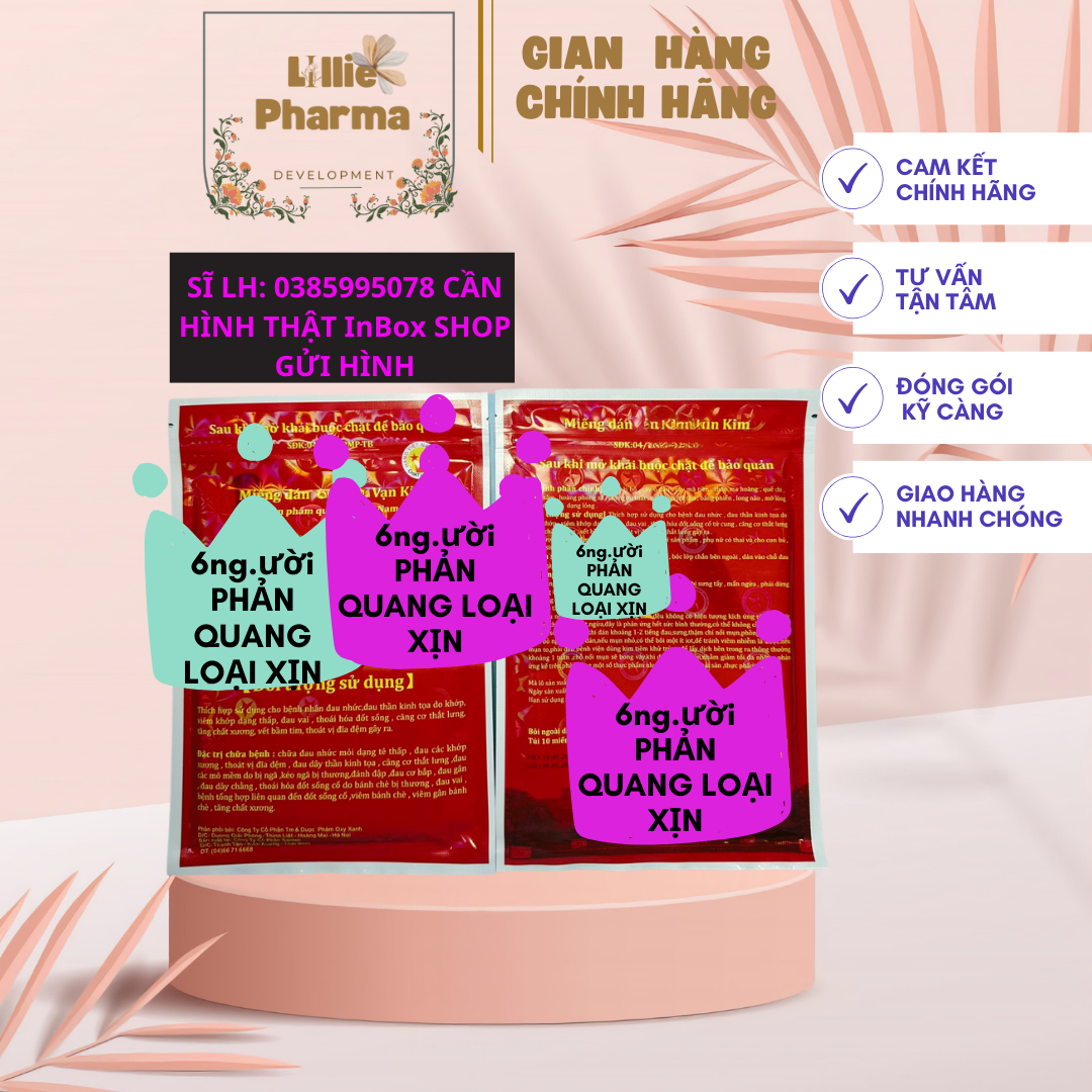 Miếng Cao Dán Xương Cốt Hổ Đỏ Vạn Kim