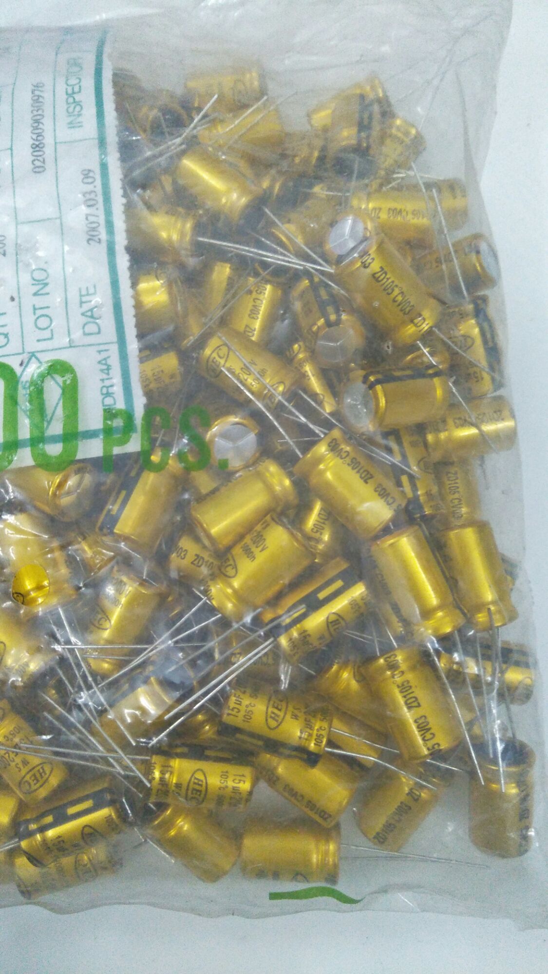 Bịch 200 tụ xịn 15m-200v