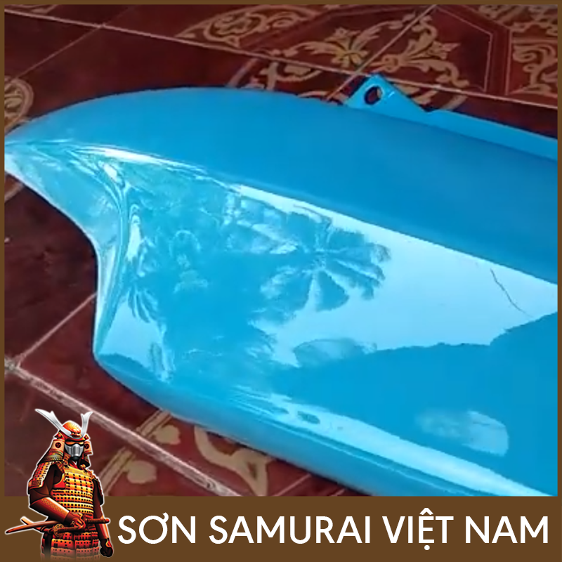 Sơn samurai  màu xanh da trời - Combo màu xanh 312 sơn xịt samurai