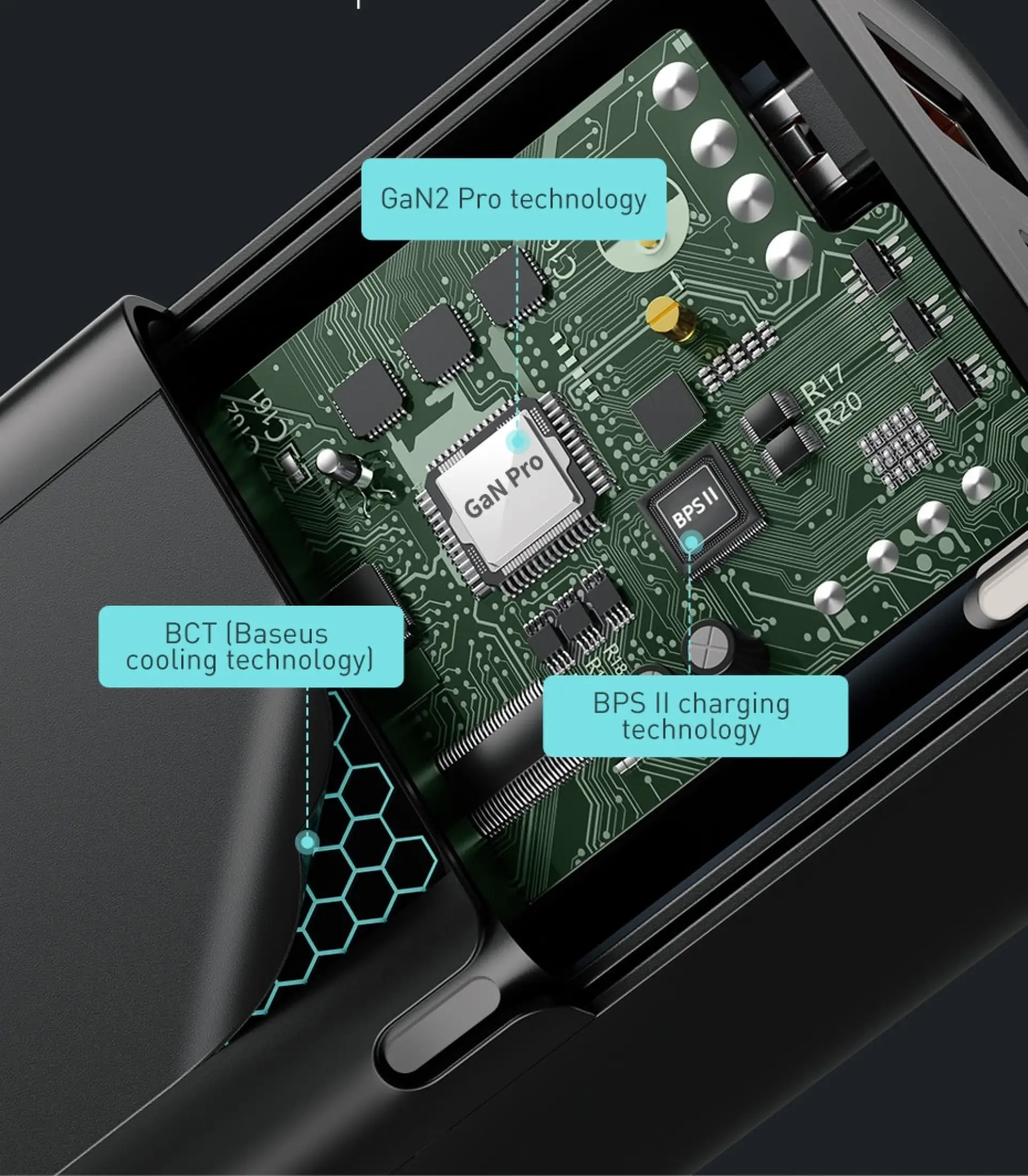 Bộ sạc nhanh QC 4.0 Baseus GaN2 Pro 65W USB C PD 3.0 Cổng USB Type C Sạc nhanh cho iPhone 12Pro Max Các Dòng Điện Thoại Di Động của Apple Huawei Samsung Xiaomi Laptop Máy Tính Bảng May Chơi Game