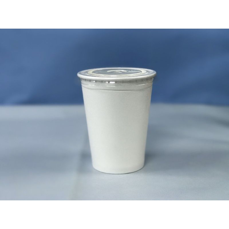 Ly giấy có nắp 400ml Set 50 cốc giấy 12oz take away nắp phẳng