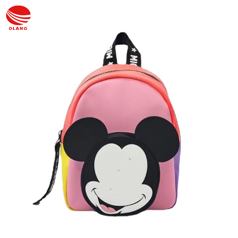 OLANG Children's Bag Cute Disney Mickey Mouse Decorated Mini Backpack
