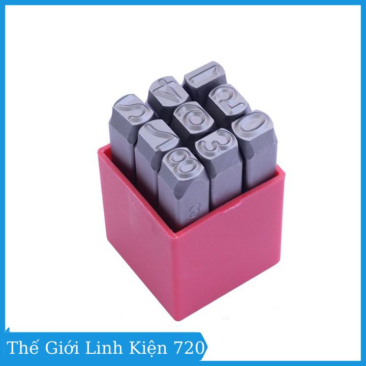 Bộ Đột, Khắc Số Kim Loại 10mm YC-602 (Thép Tôi Luyện Siêu Cứng)