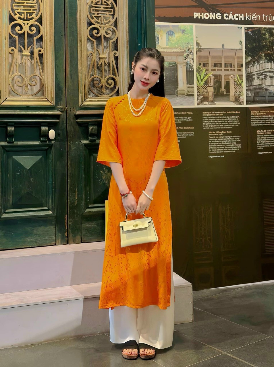 ÁO DÀI GẤM CÁCH TÂN HÀNG LOẠI 1 CAO CẤP