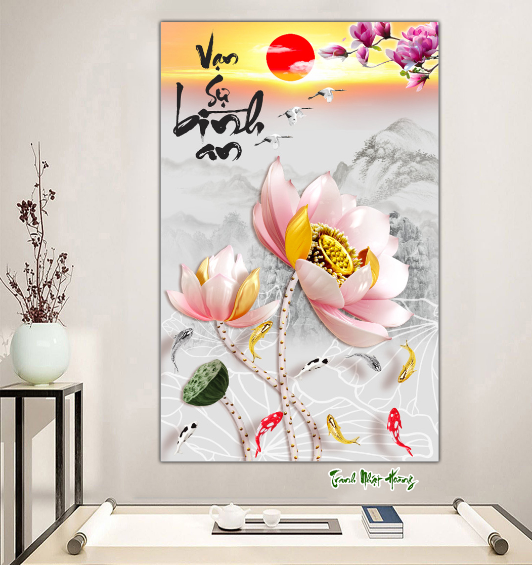 Tranh dán tường nhiều mẫu đẹp lựa chọn