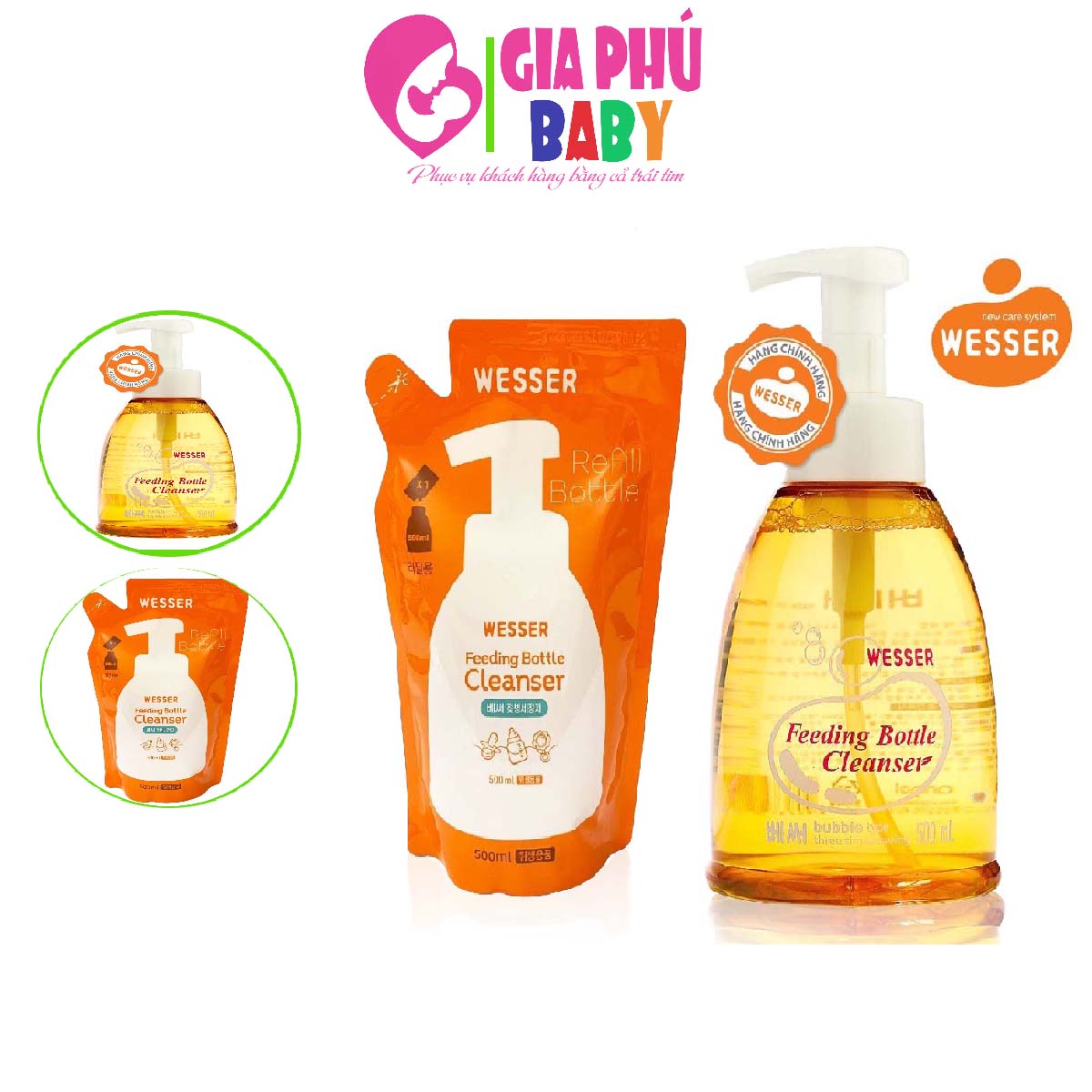 Nước rửa bình Wesser
