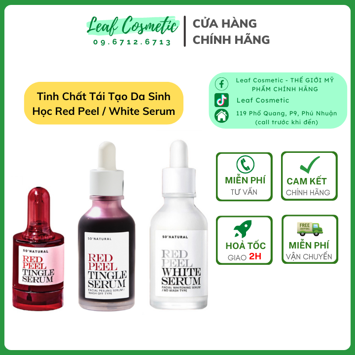 [ Đủ Bill ] Thay da sinh học Red Peel Tingle Serum / RedPeel 10ml 35ml 20ml
