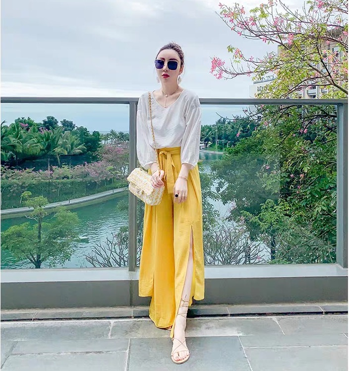 Tp01 split sleeve + baggy pants set