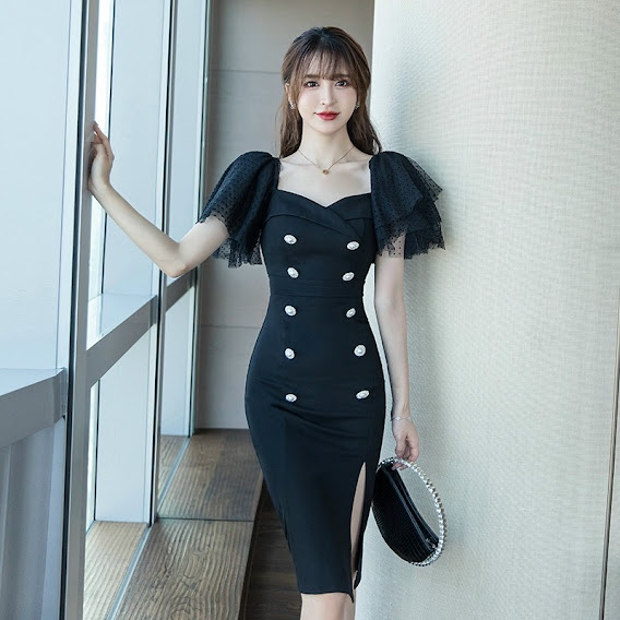 [HCM]ĐẦM ÔM TAY LƯỚI BI CỔ LỤC GIÁC PHỐI NÚT