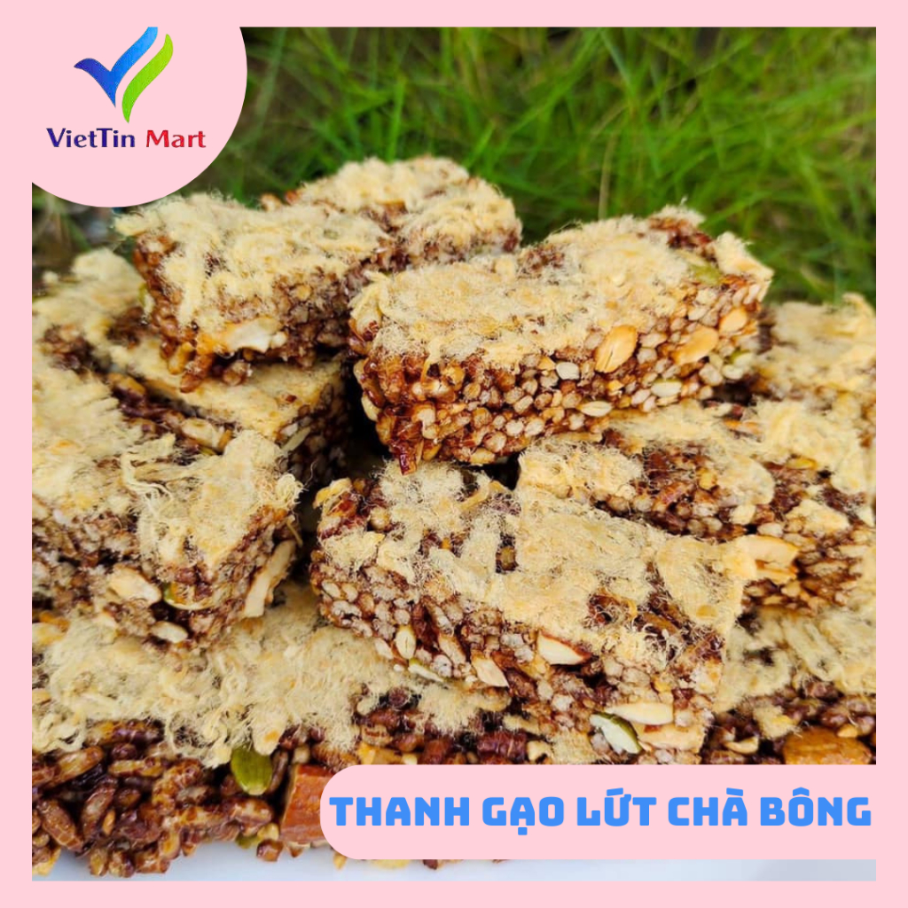 Thanh gạo lứt chà bông Viettin Mart 350g