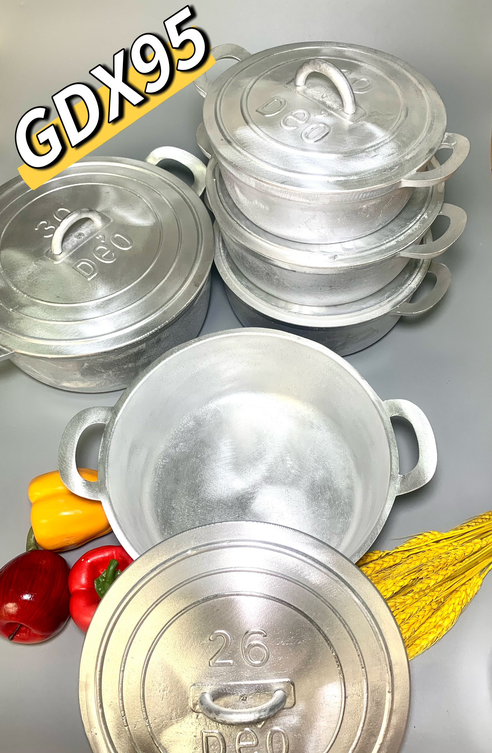 Nồi gang đúc 26,5cm siêu dầy siêu bóng