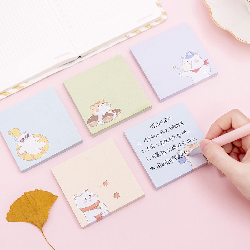 Note ghi chú vuông hoạt hình 80 tờ