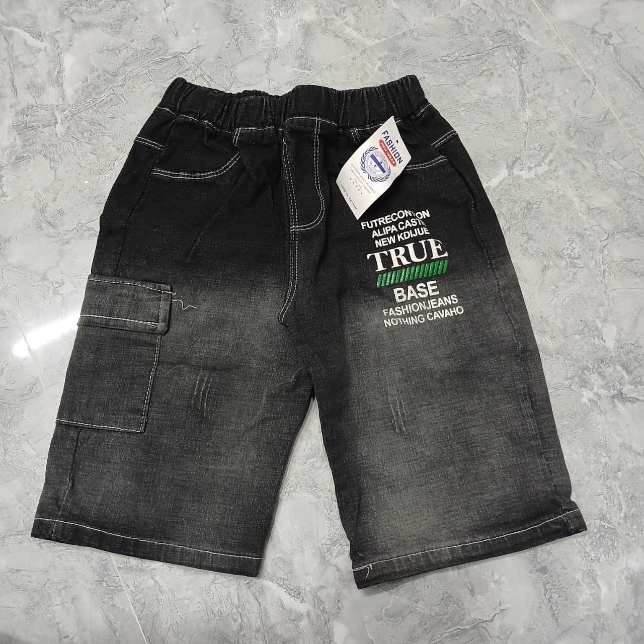 Quần jeans ngắn/ sort cho bé trai 7-35kg