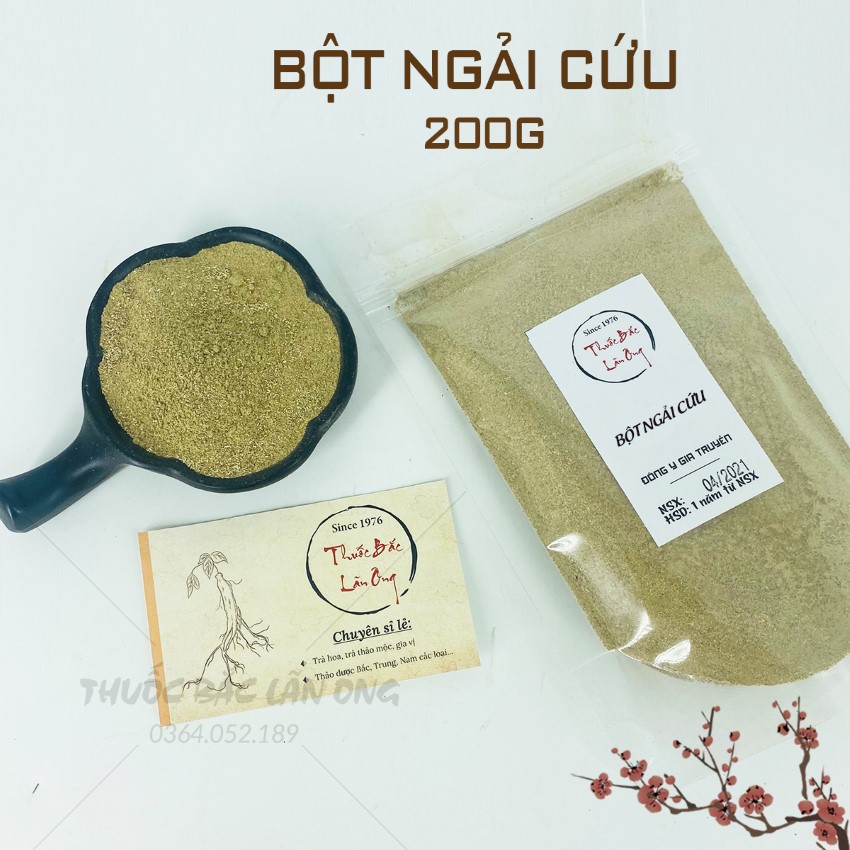 Bột ngải cứu nguyên chất 200g