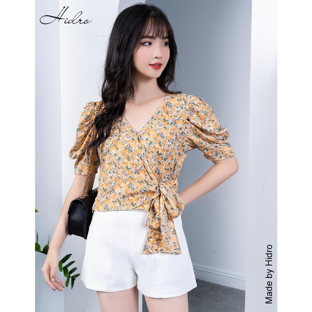 HIDRO Bộ hoa nhí thắt nơ eo