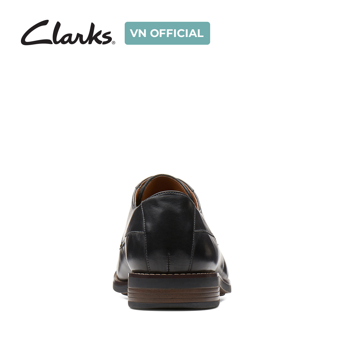 Giày Tây Da Nam Clarks - Becken Cap