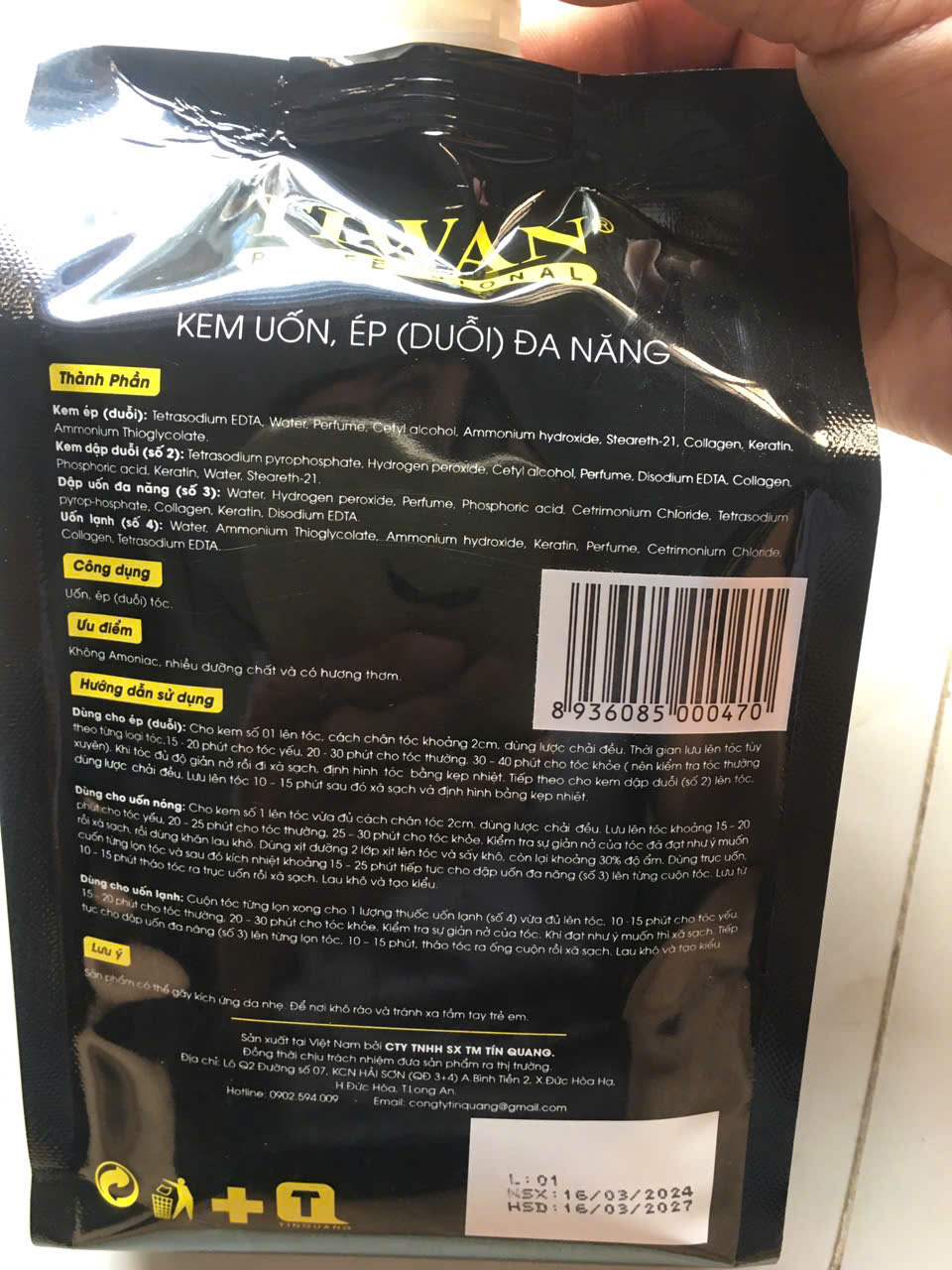 Thuốc duỗi ép tóc Collagen Tiwan siêu thẳng cặp 1000ml