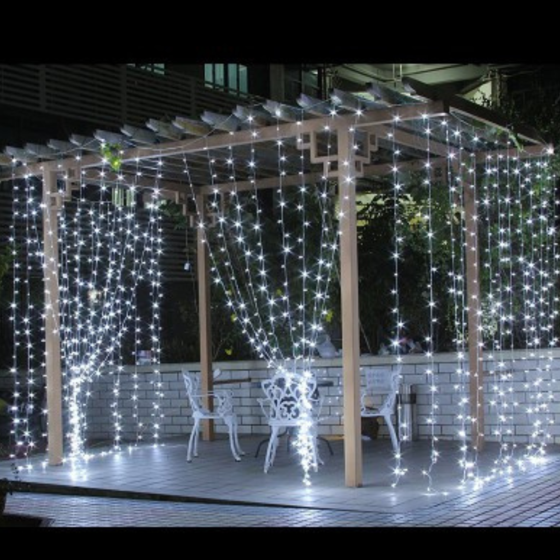 ĐÈN LED CHỚP RÈM THẢ HIỆU ỨNG MƯA RƠI THÁC ĐỔ 3MX2M
