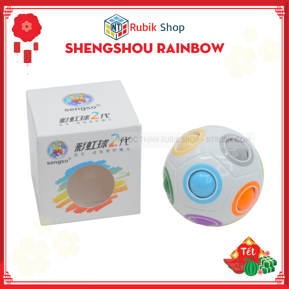[Hoàn tiền 10%][Rubik Biến Thể] Rubik Shengshou Rainbow Ball đồ chơi thông minh